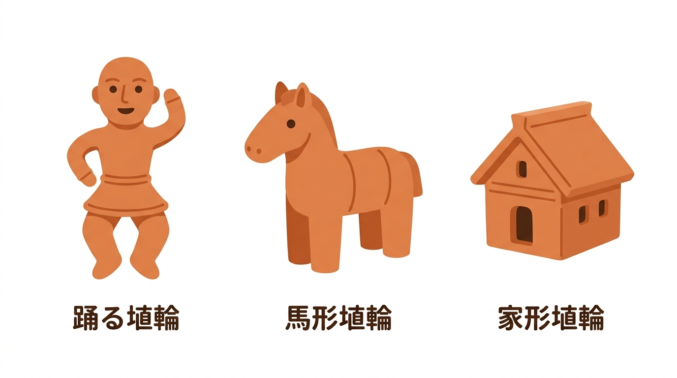 かわいらしい埴輪の例